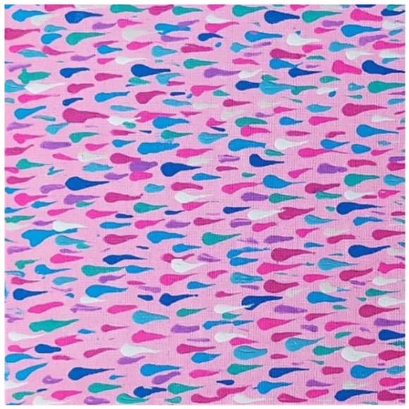 Hand Crafted Abstract Design 12x12 Inches Canvas Picture - Picture 3 of 4